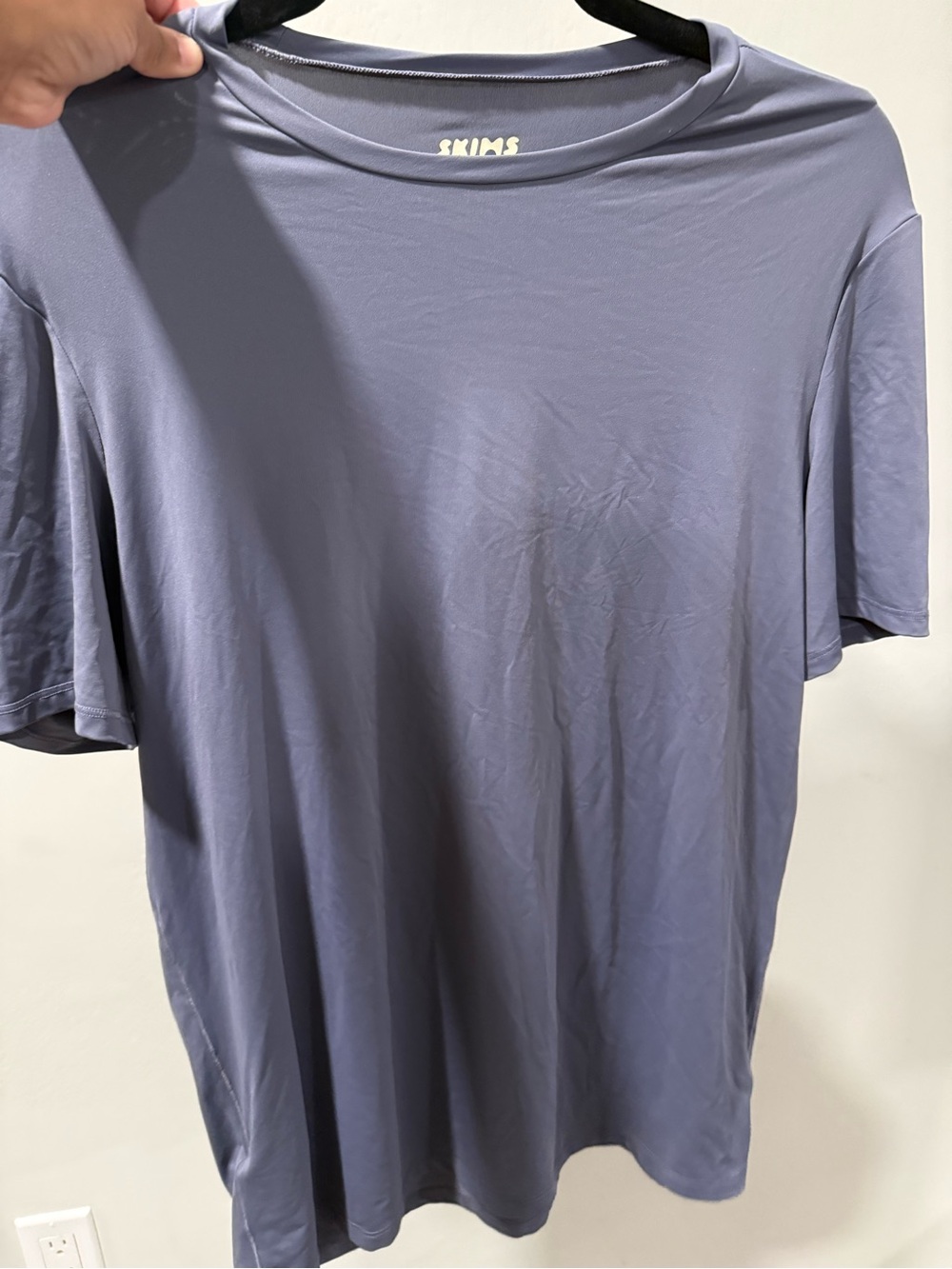Skims  Crew Neck T-Shirt - Slate Blue size small